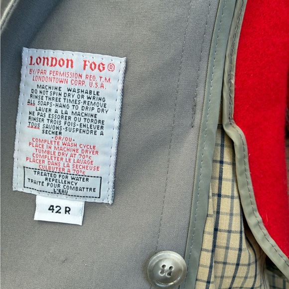 2 /$35 Fog Charcoal Trench Coat - Picture 5 of 5